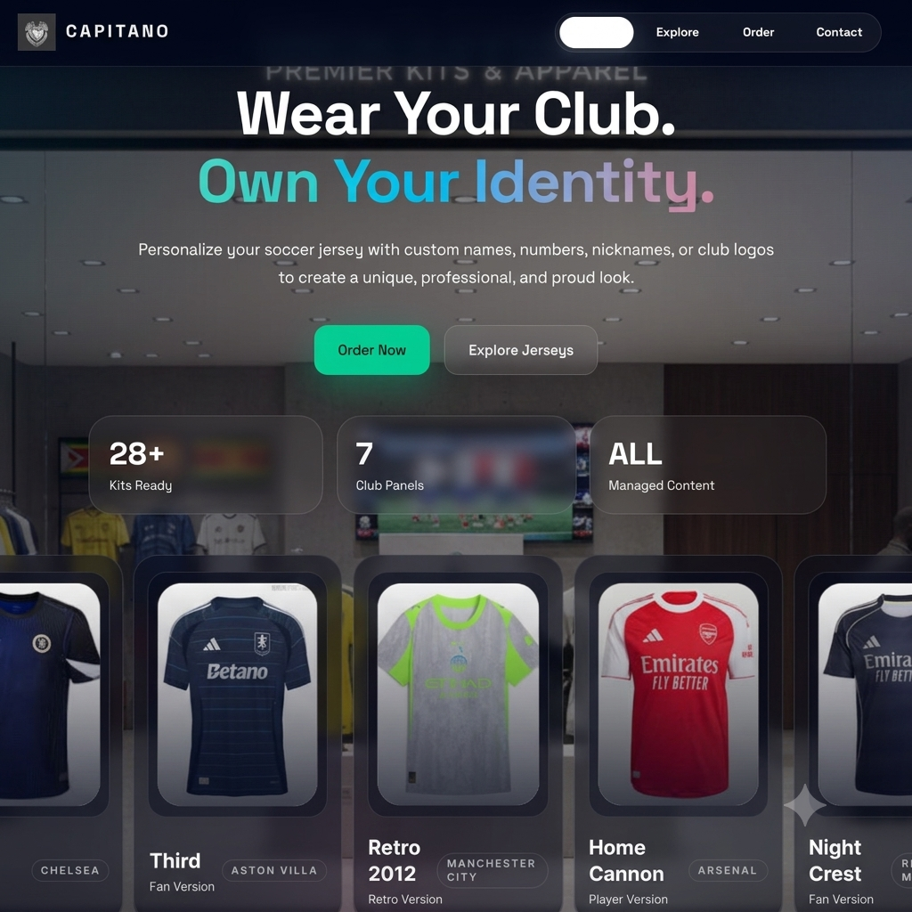 Capitano soccer jersey shop